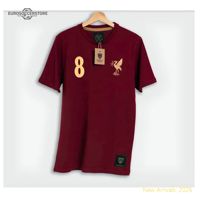 The Bird Steven Gerrard Bordeaux 8 Retro T-Shirt-Vantage Point Soccer